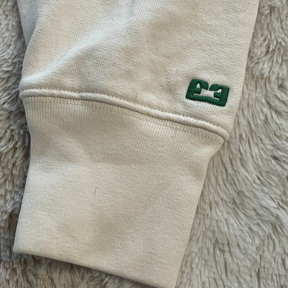 Frame Denim Cream The Carlyle Logo Crewneck Sweatshirt - Picture 4 of 4